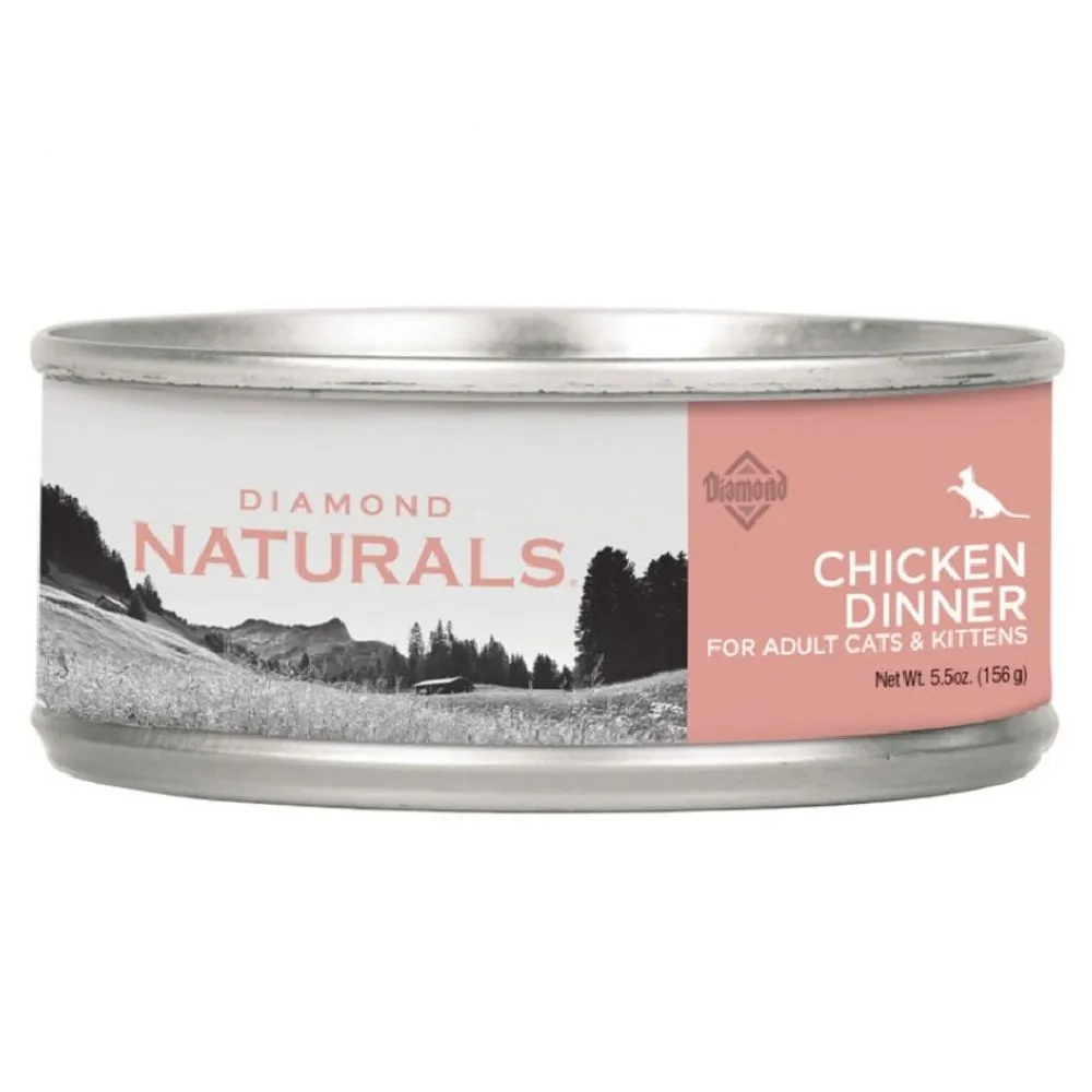 Lata Diamond Naturals Chicken Dinner Cat 156gr