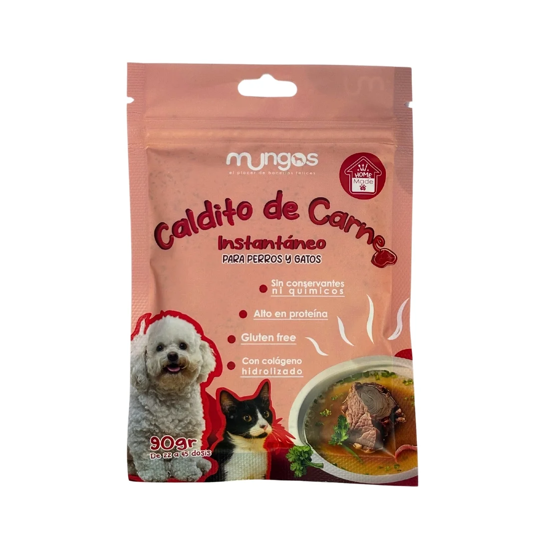MUNGOS Caldito de Carne Instantáneo para perros y gatos