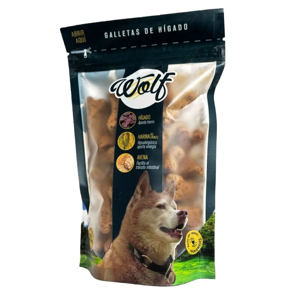 Mini Galletas de Hígado Wolf 200Gr