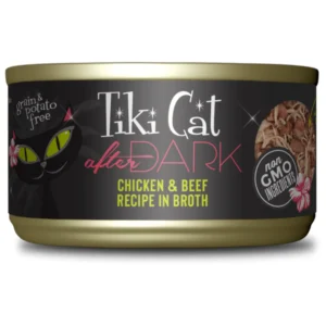 Tiki Cat After Dark Chicken & Beef Recipe in Broth